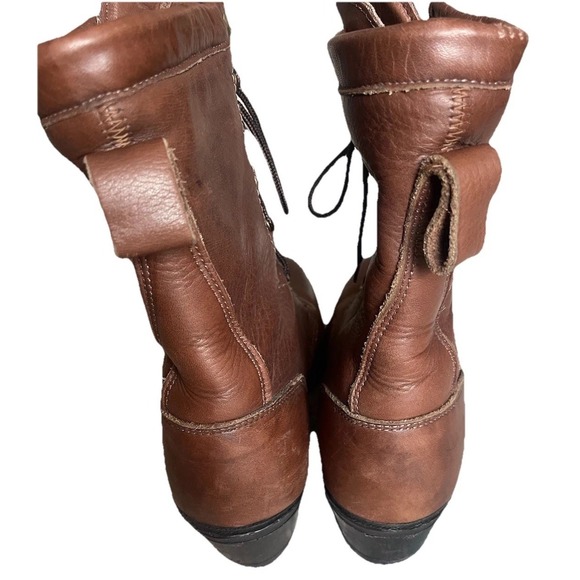 Vintage Dunn's Leather Lace-Up Work Boots Men's 9D Vibram Sole Ranch/Logger - Picture 2 of 10